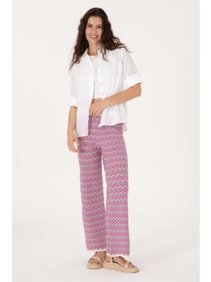 U.s. Polo Assn. Kadın Fuşya Pantolon (Triko) 50306842-VR023