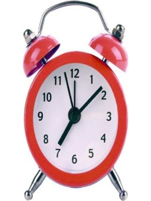 Kırmızı Mini Masaüstü Çalar Saat, Şık ve Kullanışlı Tasarım