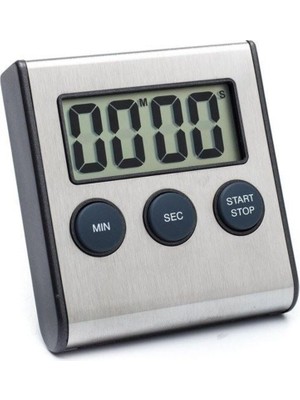 Paslanmaz Mutfak Saati Zamanlayıcı, Dijital Zamanlayıcı, Dayanıklı ve Kullanışlı