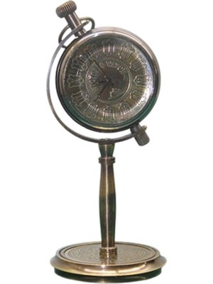 Şık Pirinç Masa Üstü Saat, Dekoratif ve Zarif Tasarım