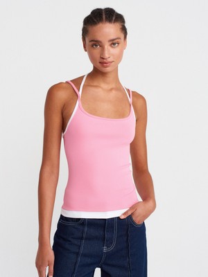 21094 Çift Görünümlü Bağcıklı Top-Pembe