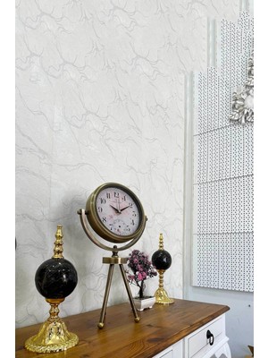 50X30 cm Küçük Metal Masa Saati, Şık ve Dayanıklı Dekoratif Obje