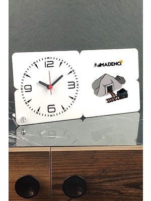 Doğal Ahşap Masa Saati, Şık ve Zarif Dekorasyon Parçası