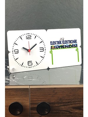Ahşap Masa Saati Elektrik Elektronik Mühendisi Tasarımı, Şık ve Kullanışlı Dekorasyon Parçası