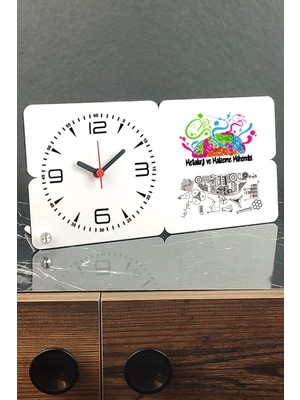 Ahşap Masa Saati, Metalurji ve Malzeme Mühendisliği Tasarımı, Şık ve Doğal Dekorasyon