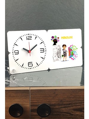 Doğal Ahşap Masa Saati, Şık ve Zarif Tasarım, Hediye Için Uygun