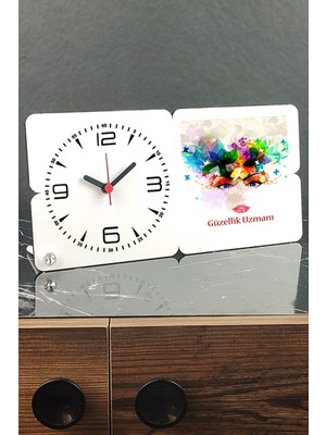 Şık Ahşap Masa Saati, Zarif Dekoratif Saat, Hediye Seçeneği