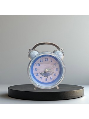 Sevimli Mavi Çalar Saat, Ev Dekoru Için Şık ve Renkli Tasarım