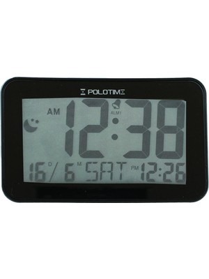 Modern Dijital Masa Saati, Siyah, Şık ve Kullanışlı Tasarım