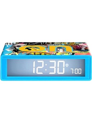 Çok Renkli Flip ve Alarm Saat, Jean-Michel Basquiat Skull Tasarımı