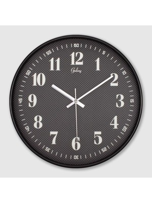 Şık Siyah Duvar Saati, Modern ve Zarif Tasarım, Ev ve Ofis Dekorasyonu Için
