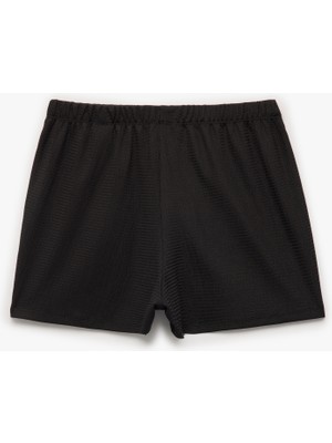 Koton Bürümcük Kumaş Regular Fit Mini Şort