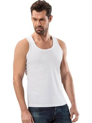 Pamuk Evi 1151 Penye Erkek Atlet Anıt Beyaz