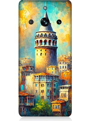 Realme 11 Pro Uyumlu Galata’da Renkli Işıklar  Desenli Silikon Kılıf