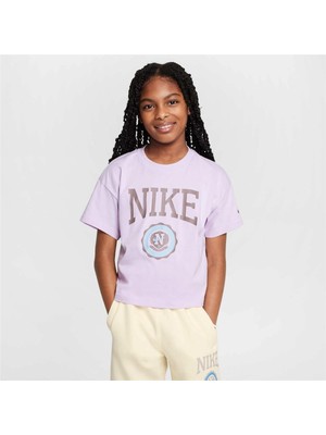 Nike HM6303 537 Nsw Tee Graphic Kız Çocuk T-Shirt