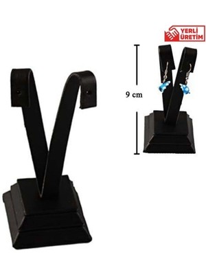 Palmiye Küpelik Siyah Takı Çekim Standı