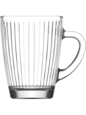 Lav Hestia Cam Fincan 3 Kişilik 250 ml Kulplu (Kahve/Çay Bardağı)