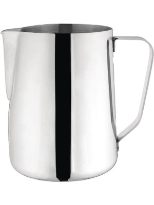 SS304 Paslanmaz Çelik Süt ve Kahve Potu, Pitcher Sütlük, Süt Köpürtücü, Köpürtme Kabı, 350 ml