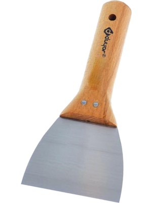 Duyar Macun Ispatulası Ahşap Sap Yay Çeliği 9 cm DYR303 *(2'li Avantaj Paket)*