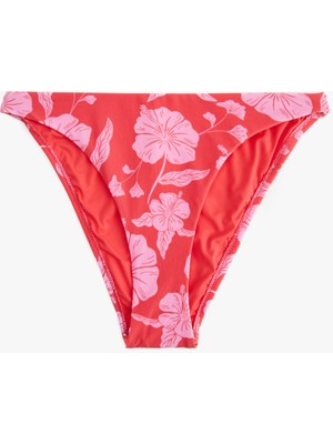Koton Astarlı Dokulu Çiçekli Brazilian Bikini Altı