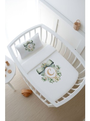 Tuğba Kuğu Pike Takımı - Green Royal Series - C Harfi 80 x 120 cm