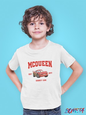 Bumeta Mcqueen Arabalar Cars Şimşek Mcqeen Çocuk Tişört T-Shirt