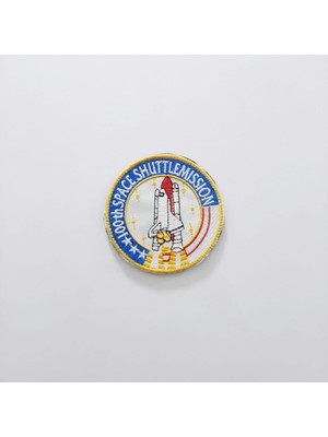 Roket Nakışlı Mont Peçi