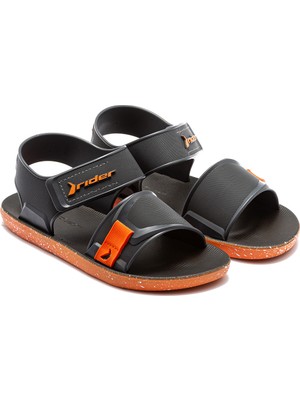 Rider Kick Çocuk Sandalet Siyah-Turuncu 28/38
