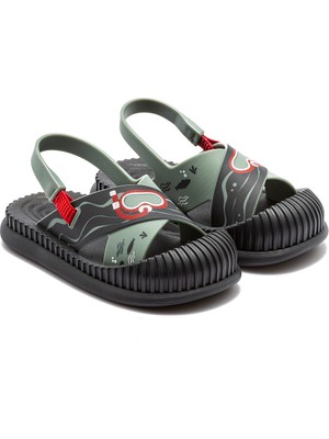 Ipanema Fun Sea Çocuk Sandalet Gri-Yeşil 19/27 FF0047