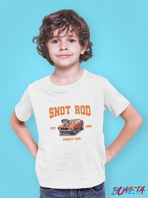 Bumeta Snot Rod Arabalar Cars Şimşek Mcqeen Çocuk Tişört T-Shirt