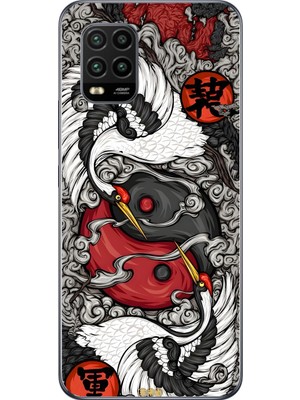 Dali Design Xiaomi Mi 10 Lite Uyumlu Şeffaf Kılıf Aesthetic 4 Tasarımlı