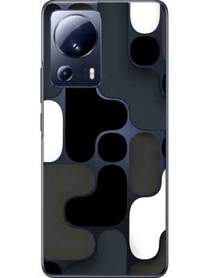 Dali Design Xiaomi Mi 13 Lite Uyumlu Şeffaf Kılıf Wallpaper 1 Tasarımlı