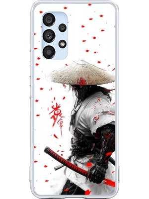 Dali Design Samsung Galaxy A53 Uyumlu Şeffaf Kılıf Samurai 1 Tasarımlı