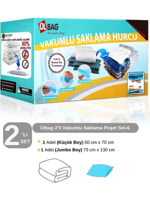 About The Perfect 2'li Vakumlu Hurç Seti, Orta ve Büyük Boy, Yastık ve Yorgan Saklama Poşeti