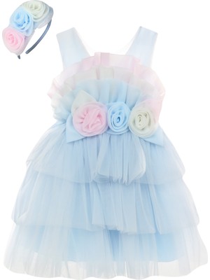 Civil Girls Kız Çocuk Abiye 6-9 Yaş Mavi