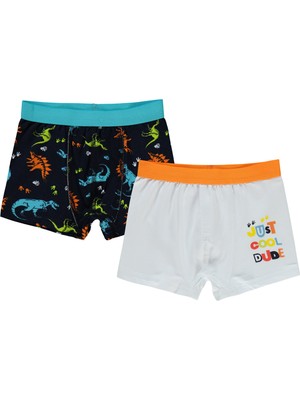 Civil Boys Erkek Çocuk 2'li Boxer Set 2-10 Yaş Standart