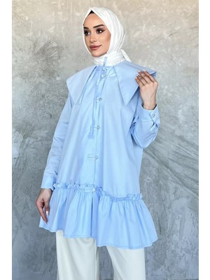 Yaka Detaylı Tesettür Tunik P-00017546