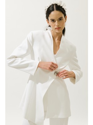 Valentıne Blazer Ceket Ekru