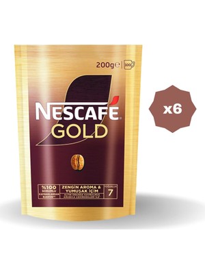 Nescafe Gold Poşet 200 gr - (6 Adet)