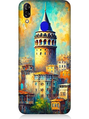 Reeder P13 Blue Uyumlu Galata’da Renkli Işıklar  Desenli Silikon Kılıf