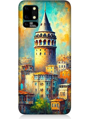 Reeder S19 Max Uyumlu Galata’da Renkli Işıklar  Desenli Silikon Kılıf