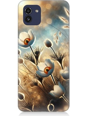 Samsung Galaxy A03 Uyumlu Pamuk Dalları Bahar Ruhu  Desenli Silikon Kılıf