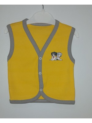 Köpek Baskılı Bebek Yelek