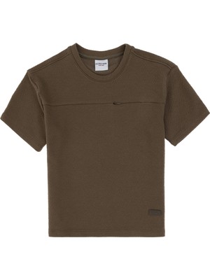 U.S. Polo Assn. Erkek Çocuk Bisiklet Yaka Vizon Tişört 50300175-VR052