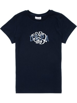 U.S. Polo Assn. Erkek Çocuk Lacivert Bisiklet Yaka Tişört 50307151-VR033