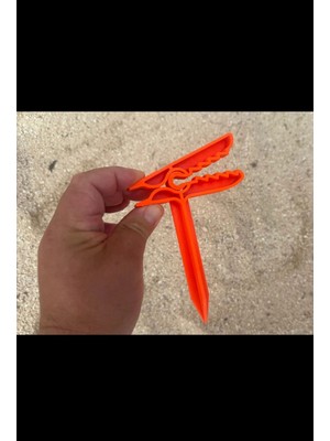 4'lü Yere Çakmalı Plaj Havlu Mandalı