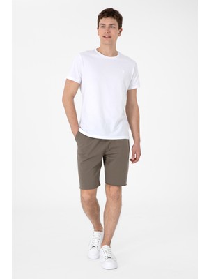 U.s. Polo Assn. Erkek Vizon Şort (Örme) 50307289-VR052