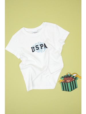 U.s. Polo Assn. Erkek Çocuk Beyaz Tişört 50307151-VR013