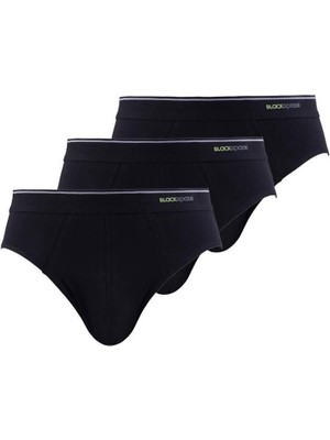 Tender Cotton 3'lü Siyah Slip 9672