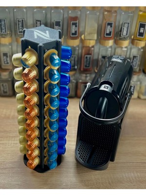 Talha Nespresso Kapsül Standı Plastik Malzeme ile Dayanıklı ve Pratik Kullanım için Türkiye Menşeli